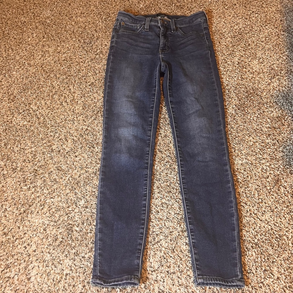 J Crew High‎ Rise Skinny Dark Wash Denim Jeans Women's Size 26